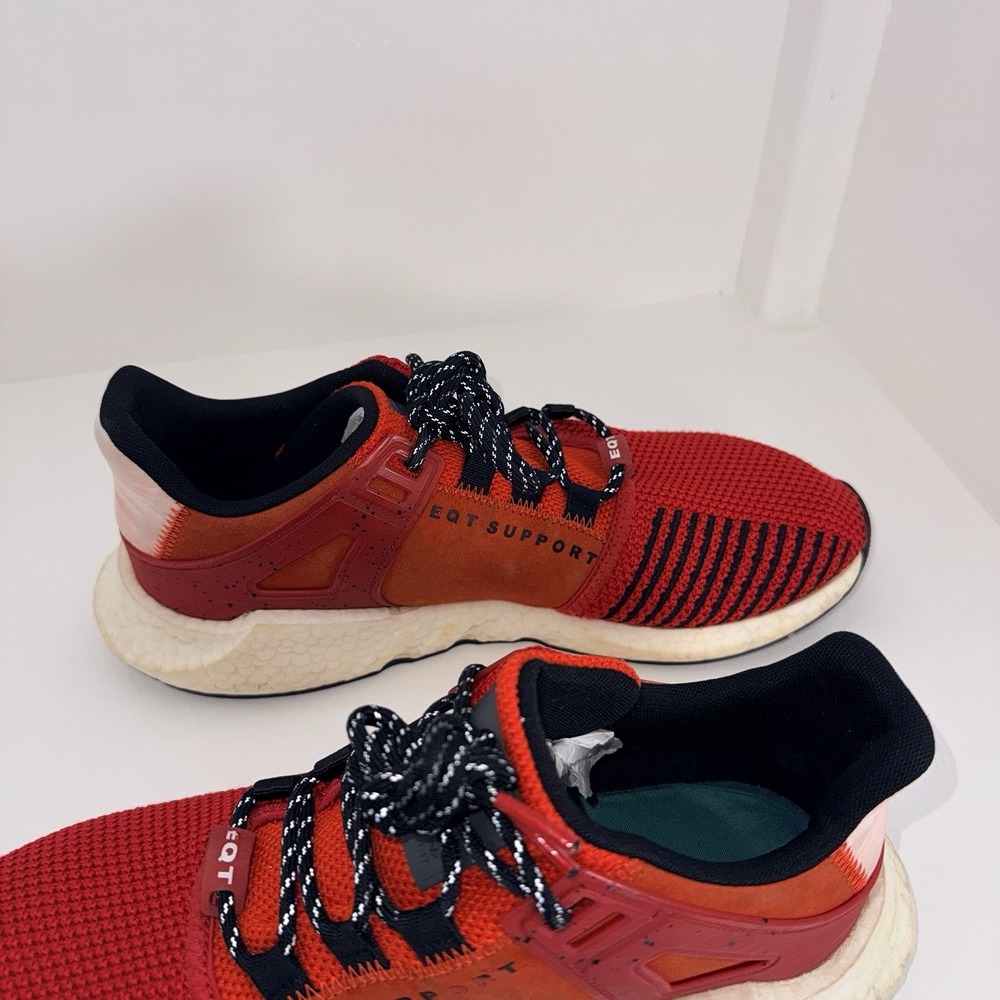 adidas EQT Support 93/17 Men's Sneakers Red/Core Black/Scarlet Size 12 - Picture 8 of 13